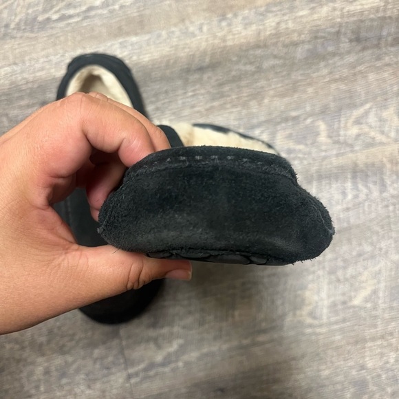 UGG Black Slip-On Loafers with Suede Finish main image 4